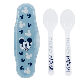 Estuche 2 cubiertos bebe MICKEY