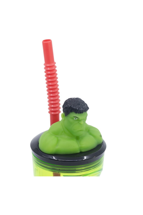 Vaso figura 360ml HULK