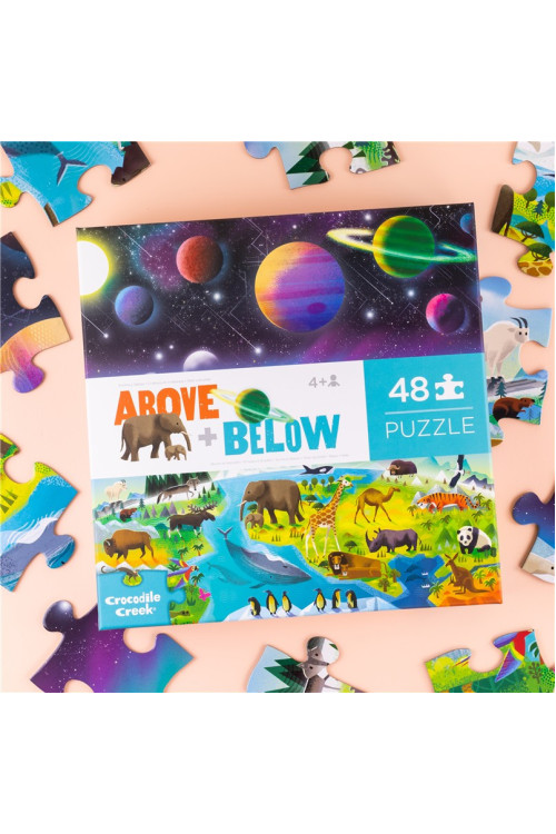 Puzzle 48pc above + below TIERRA Y ESPACIO