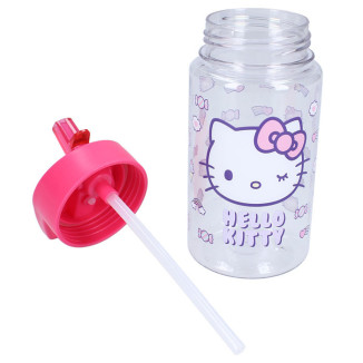 Botella pajita 450ml HELLO KITTY