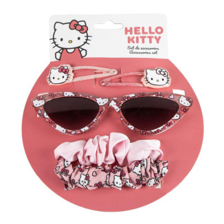 Set pelo + gafas HELLO KITTY