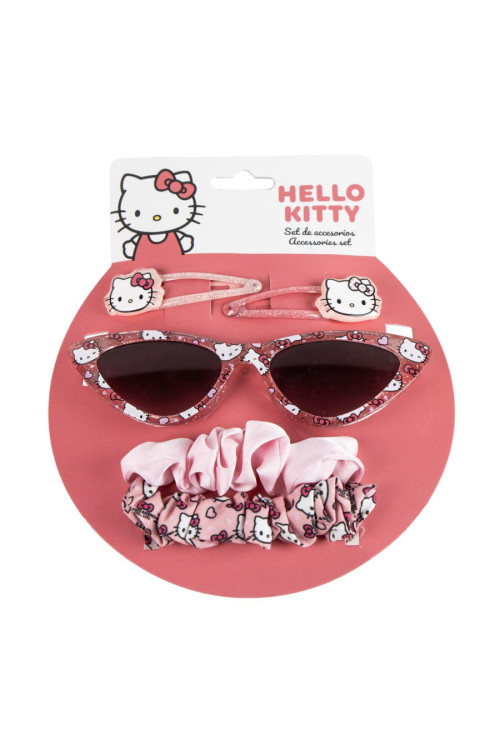 Set pelo + gafas HELLO KITTY