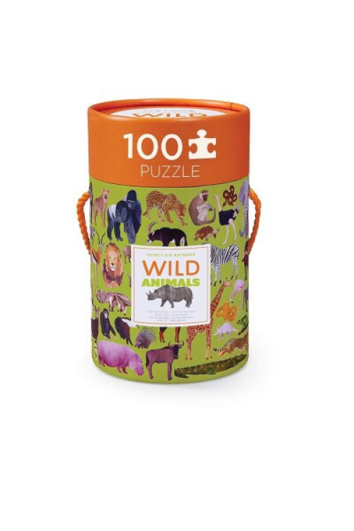 Puzzle 100pc WILD ANIMALS