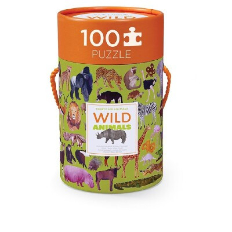 Puzzle 100pc WILD ANIMALS