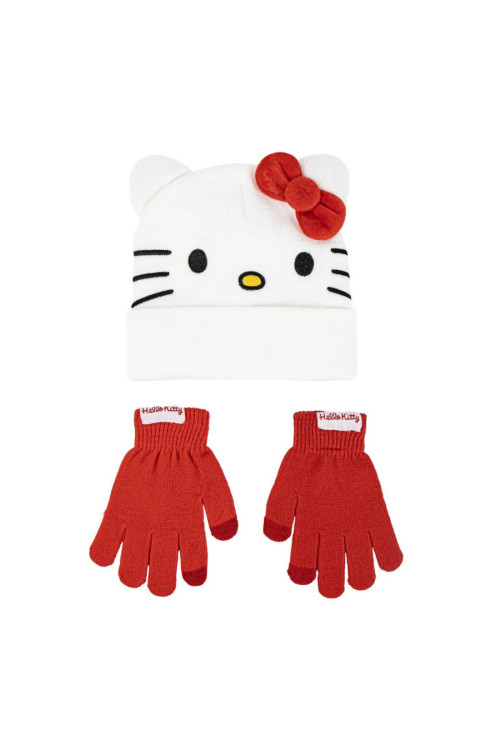 Set gorro guante HELLO KITTY