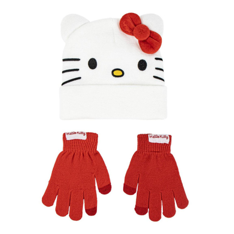 Set gorro guante HELLO KITTY