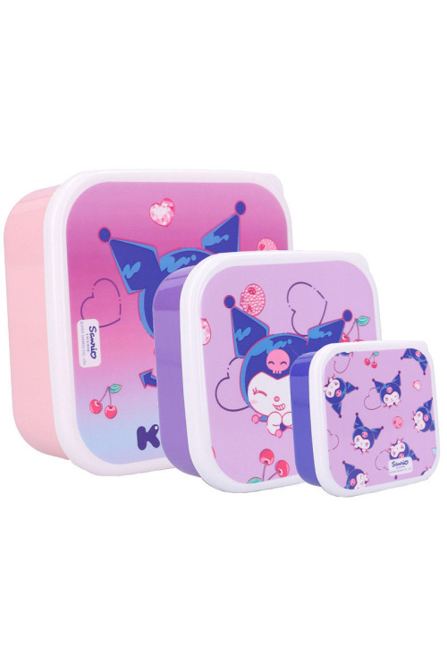 Set 3 tuppers KUROMI