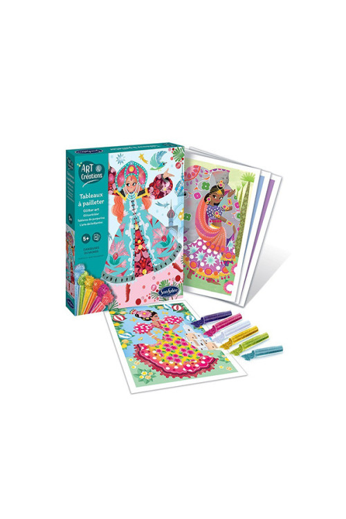 Art & creations tablero purpurina BAILARINAS