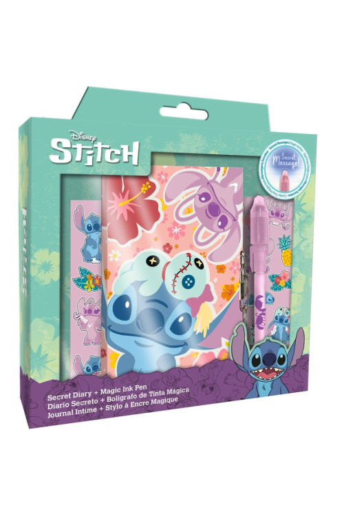 Diario secreto + boli magico STITCH