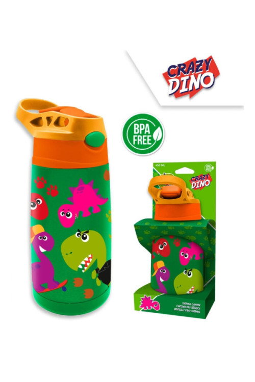 Botella SS 450ml DINO