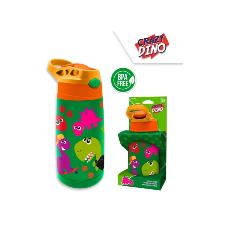 Botella SS 450ml DINO
