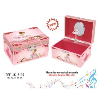 Joyero musical bailarina gato