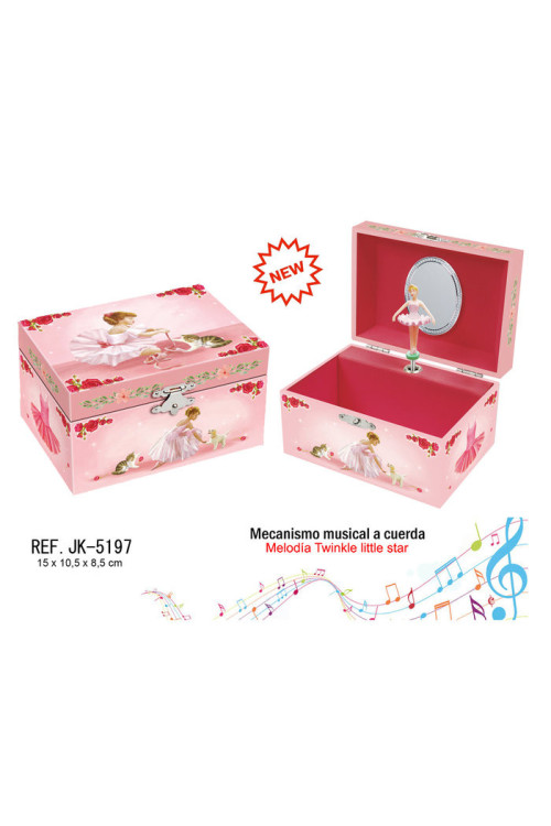 Joyero musical bailarina gato