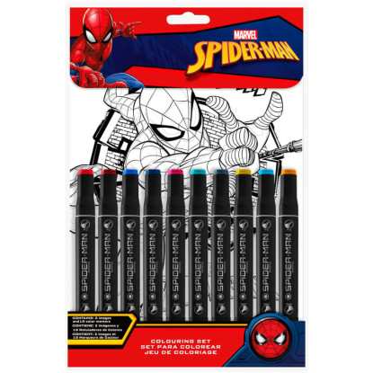 Set colorear numeros SPIDER