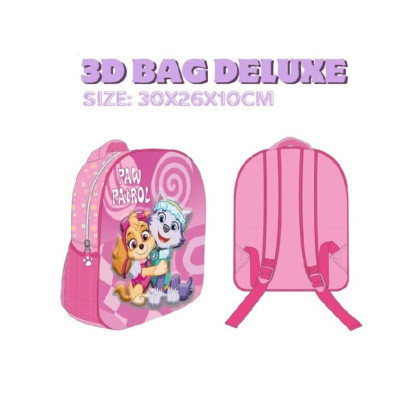 Mochila 30cm 3D PAW rosa