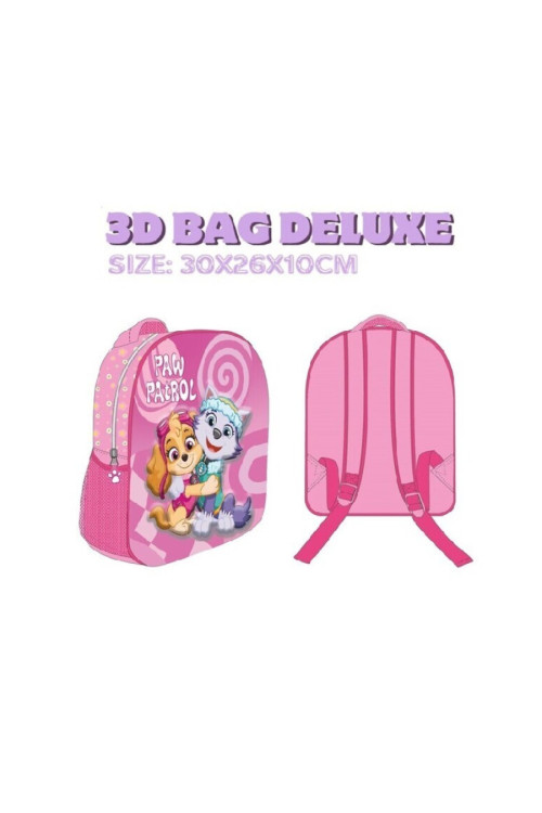 Mochila 30cm 3D PAW rosa