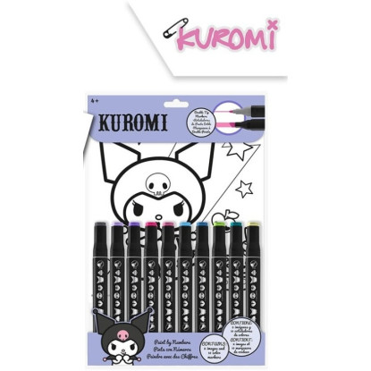 Set colorear numeros KUROMI