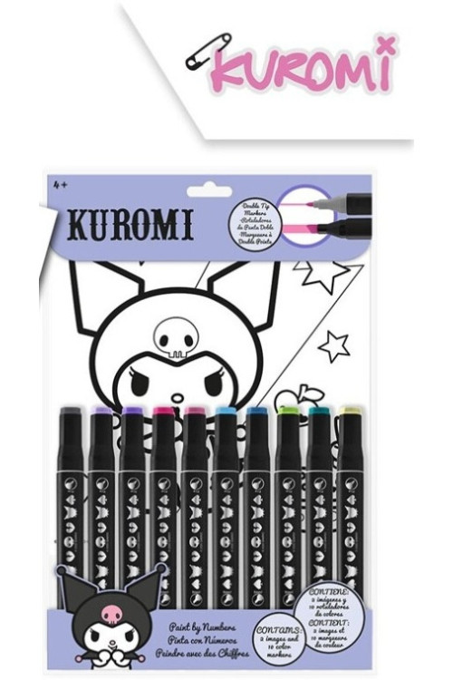 Set colorear numeros KUROMI