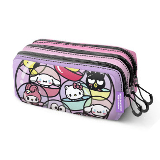 Portatodo triple HELLO KITTY gashapon