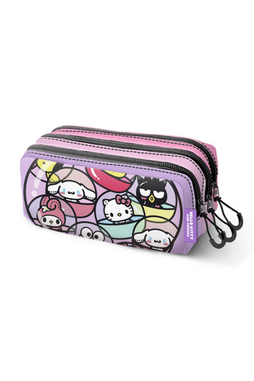 Portatodo triple HELLO KITTY gashapon