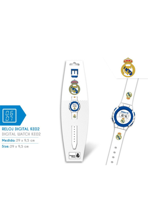 Reloj digital MADRID blanco