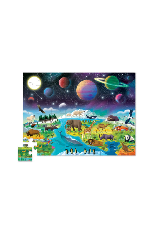 Puzzle 48pc above + below TIERRA Y ESPACIO