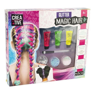 Glitter magic hair