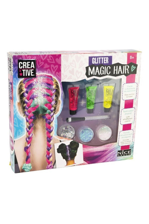 Glitter magic hair