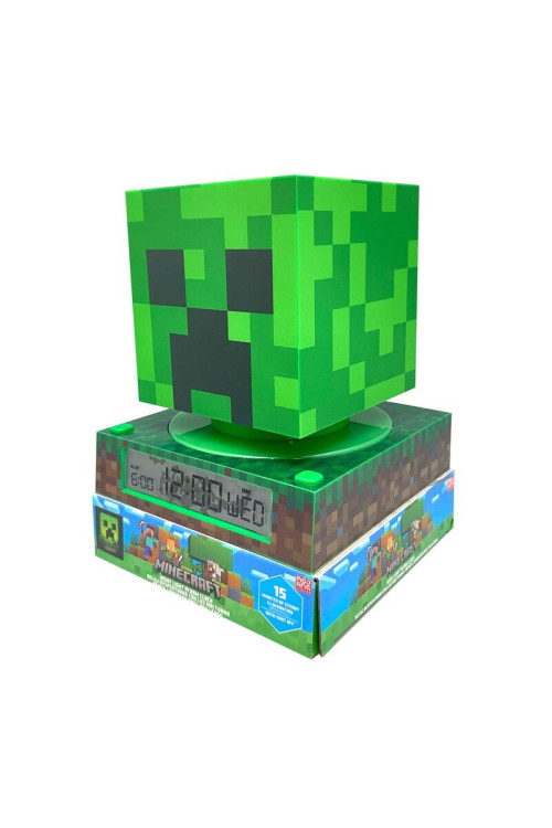 Lampara 3D + despertador MINECRAFT