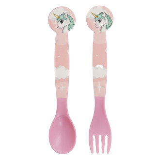 Set 2 cubiertos UNICORNIO