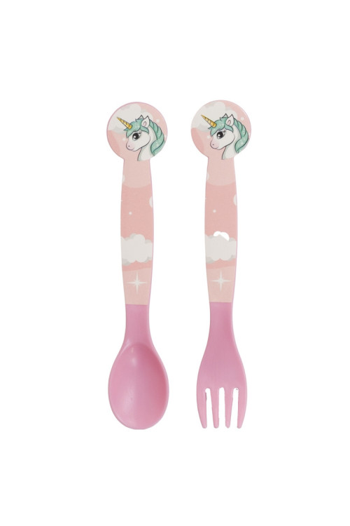 Set 2 cubiertos UNICORNIO
