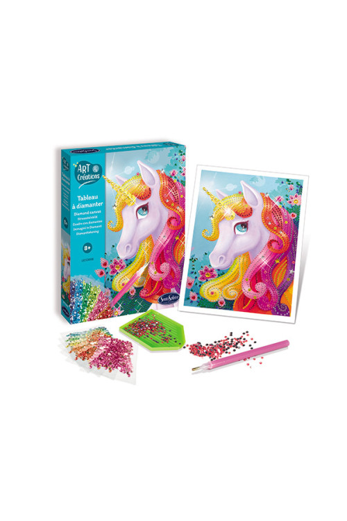 Art & creations tablero purpurina UNICORNIO