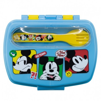 Tupper rect. cubiertos MICKEY funtastic