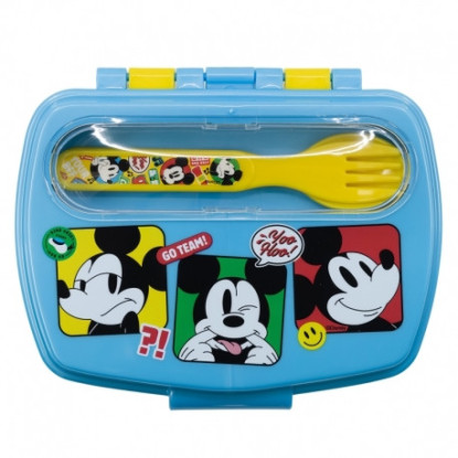 Tupper rect. cubiertos MICKEY funtastic