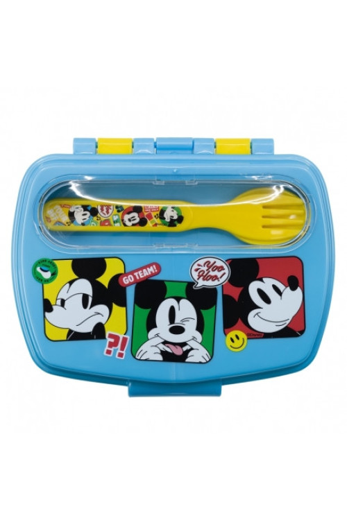 Tupper rect. cubiertos MICKEY funtastic