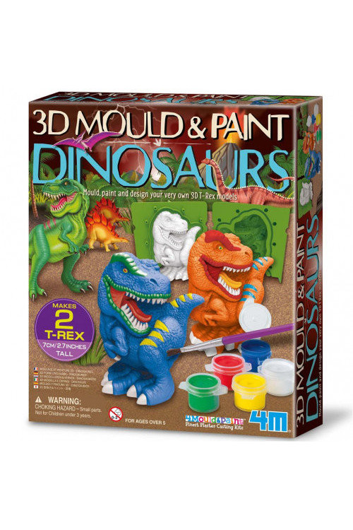 Juego moldea y pinta DINOSAURIOS