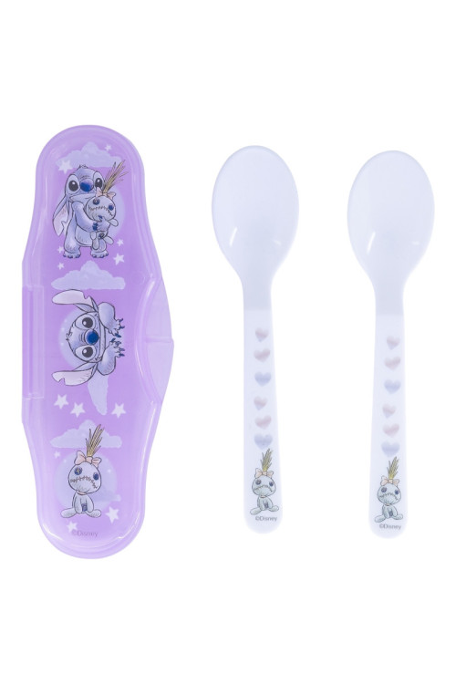 Estuche 2 cubiertos bebe STITCH