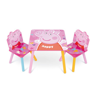 Set mesa + 2 sillas PEPPA