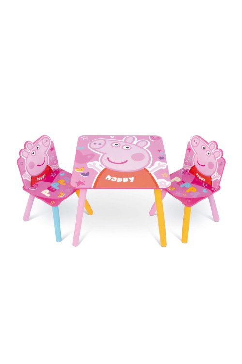 Set mesa + 2 sillas PEPPA