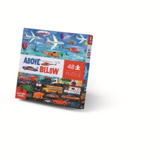 Puzzle 48pc above + below COCHES Y AVIONES