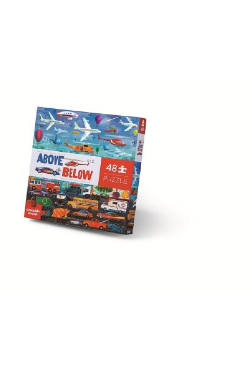 Puzzle 48pc above + below COCHES Y AVIONES