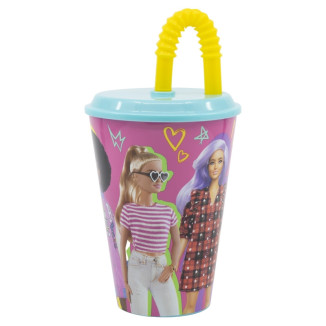 Vaso caña 430ml BARBIE