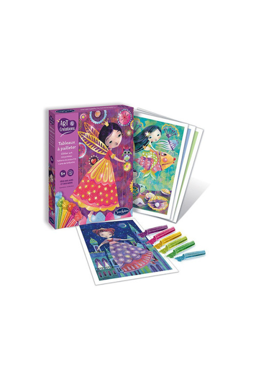 Art & creations tablero purpurina HADAS