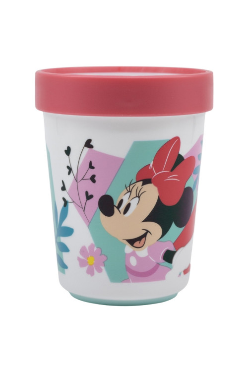 Vaso 260ml antidesliz. MINNIE flowers