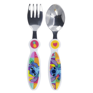 Set cubiertos metal STITCH