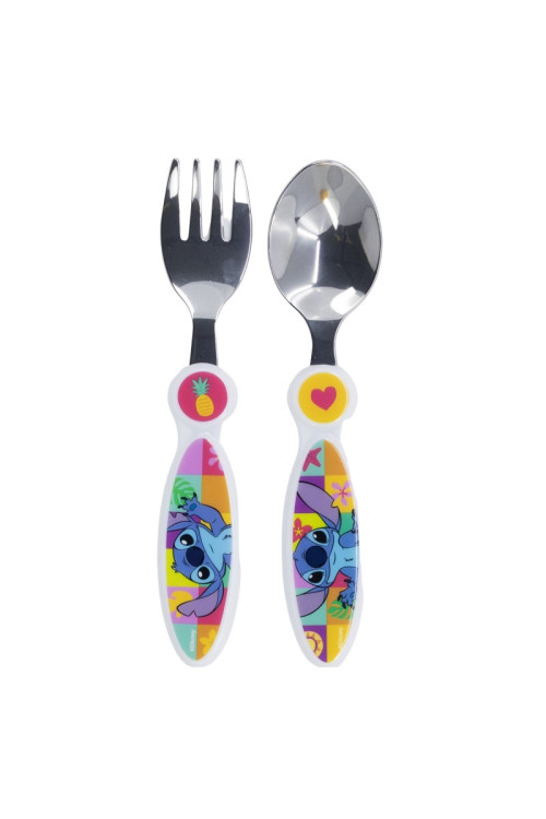 Set cubiertos metal STITCH