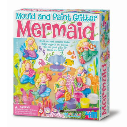 Juego moldea y pinta SIRENAS