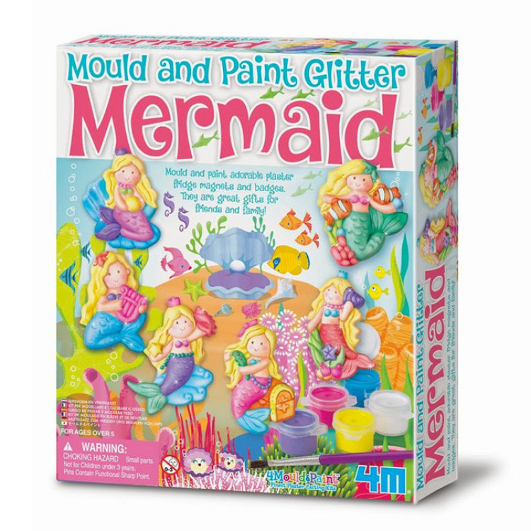 Juego moldea y pinta SIRENAS