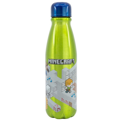 Botella 600ml aluminio MINECRAFT