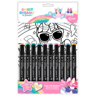 Set colorear numeros SWEET DREAMS